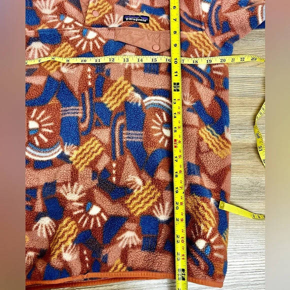 Patagonia Synchilla Snap-T Fleece Pullover Canyon Block Big Sisu Size M - Picture 8 of 10